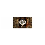 Steampunk, Awesome Heart With Clocks And Gears Satin Scarf (Oblong) Front