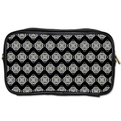 Abstract Knot Geometric Tile Pattern Toiletries Bags