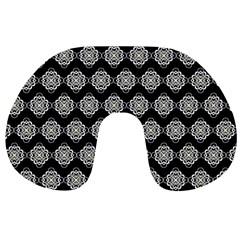 Abstract Knot Geometric Tile Pattern Travel Neck Pillows