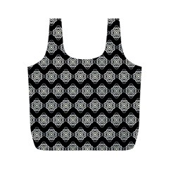 Abstract Knot Geometric Tile Pattern Full Print Recycle Bags (m) 