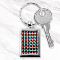 Colorful Floral Pattern Key Chains (rectangle) 