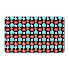 Colorful Floral Pattern Magnet (rectangular) by GardenOfOphir