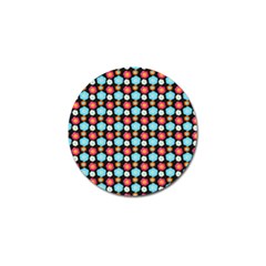 Colorful Floral Pattern Golf Ball Marker (4 Pack)