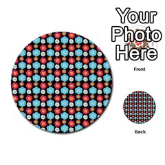 Colorful Floral Pattern Multi-purpose Cards (round)  by GardenOfOphir