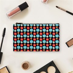 Colorful Floral Pattern Cosmetic Bag (small) 