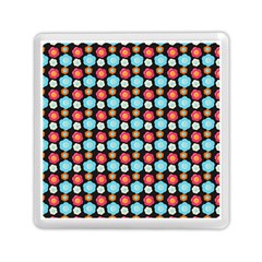 Colorful Floral Pattern Memory Card Reader (square)  by GardenOfOphir