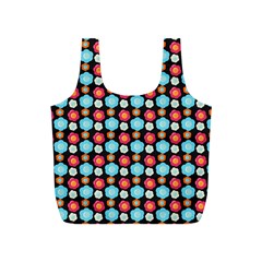 Colorful Floral Pattern Full Print Recycle Bags (s) 