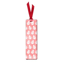 Coral And White Lady Bug Pattern Small Book Marks