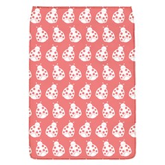 Coral And White Lady Bug Pattern Flap Covers (s)  by GardenOfOphir