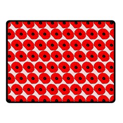 Red Peony Flower Pattern Double Sided Fleece Blanket (small) 