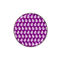 Ladybug Vector Geometric Tile Pattern Hat Clip Ball Marker (4 Pack)