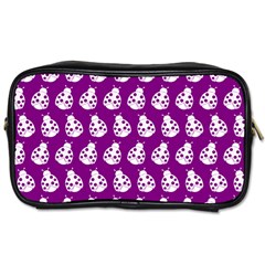 Ladybug Vector Geometric Tile Pattern Toiletries Bags