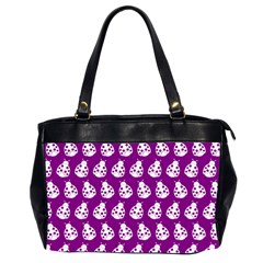 Ladybug Vector Geometric Tile Pattern Office Handbags (2 Sides) 