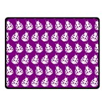 Ladybug Vector Geometric Tile Pattern Double Sided Fleece Blanket (Small)  45 x34  Blanket Back