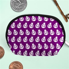 Ladybug Vector Geometric Tile Pattern Accessory Pouches (medium)  by GardenOfOphir