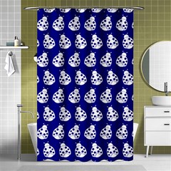 Ladybug Vector Geometric Tile Pattern Shower Curtain 48  X 72  (small) 