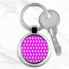 Ladybug Vector Geometric Tile Pattern Key Chains (round) 