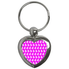 Ladybug Vector Geometric Tile Pattern Key Chains (heart)  by GardenOfOphir