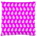 Ladybug Vector Geometric Tile Pattern Standard Flano Cushion Cases (One Side)  Front