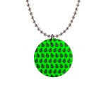 Ladybug Vector Geometric Tile Pattern Button Necklaces Front