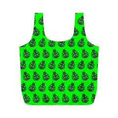 Ladybug Vector Geometric Tile Pattern Full Print Recycle Bags (m) 