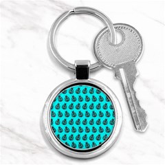 Ladybug Vector Geometric Tile Pattern Key Chains (round) 