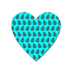 Ladybug Vector Geometric Tile Pattern Heart Magnet