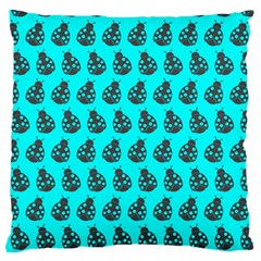 Ladybug Vector Geometric Tile Pattern Standard Flano Cushion Cases (one Side)  by GardenOfOphir