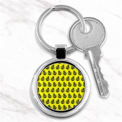 Ladybug Vector Geometric Tile Pattern Key Chains (round) 