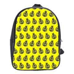 Ladybug Vector Geometric Tile Pattern School Bags(large) 