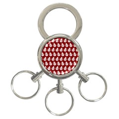 Ladybug Vector Geometric Tile Pattern 3-ring Key Chains by GardenOfOphir