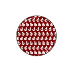 Ladybug Vector Geometric Tile Pattern Hat Clip Ball Marker by GardenOfOphir