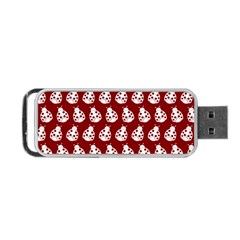 Ladybug Vector Geometric Tile Pattern Portable Usb Flash (one Side) by GardenOfOphir