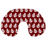 Ladybug Vector Geometric Tile Pattern Travel Neck Pillows Back