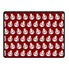 Ladybug Vector Geometric Tile Pattern Double Sided Fleece Blanket (small)  by GardenOfOphir