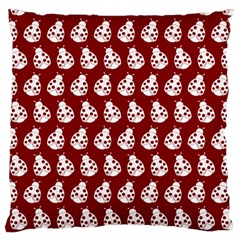 Ladybug Vector Geometric Tile Pattern Standard Flano Cushion Cases (two Sides)  by GardenOfOphir