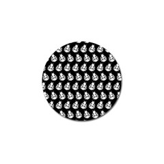 Ladybug Vector Geometric Tile Pattern Golf Ball Marker (4 Pack)