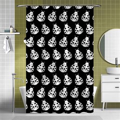 Ladybug Vector Geometric Tile Pattern Shower Curtain 48  X 72  (small) 