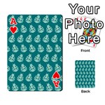 Ladybug Vector Geometric Tile Pattern Playing Cards 54 Designs  Front - HeartA