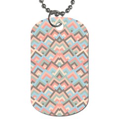 Trendy Chic Modern Chevron Pattern Dog Tag (two Sides) by GardenOfOphir