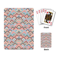 Trendy Chic Modern Chevron Pattern Playing Card