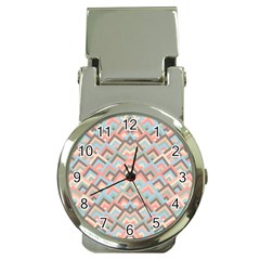 Trendy Chic Modern Chevron Pattern Money Clip Watches by GardenOfOphir