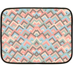 Trendy Chic Modern Chevron Pattern Fleece Blanket (mini) by GardenOfOphir