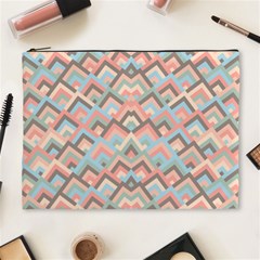 Trendy Chic Modern Chevron Pattern Cosmetic Bag (xl) by GardenOfOphir