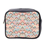 Trendy Chic Modern Chevron Pattern Mini Toiletries Bag 2-Side Front