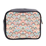 Trendy Chic Modern Chevron Pattern Mini Toiletries Bag 2-Side Back