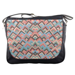 Trendy Chic Modern Chevron Pattern Messenger Bags by GardenOfOphir