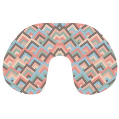 Trendy Chic Modern Chevron Pattern Travel Neck Pillows by GardenOfOphir