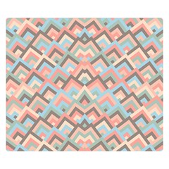 Trendy Chic Modern Chevron Pattern Double Sided Flano Blanket (small)  by GardenOfOphir