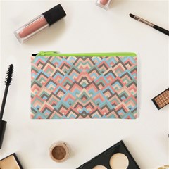 Trendy Chic Modern Chevron Pattern Cosmetic Bag (xs)